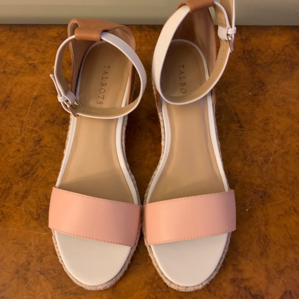 Talbots Leather Espadrilles, 10M NWOT
